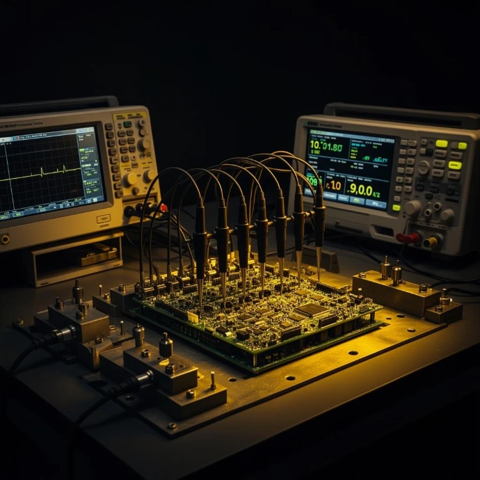 Funktions- und In-Circuit-Test einer Baugruppe mit Prüfadapter
